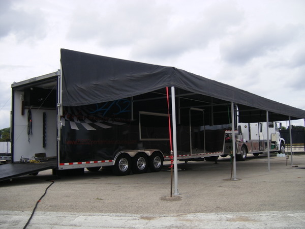 race car trailer awnings  28 images  awning on a enclosed trailer question 13x 